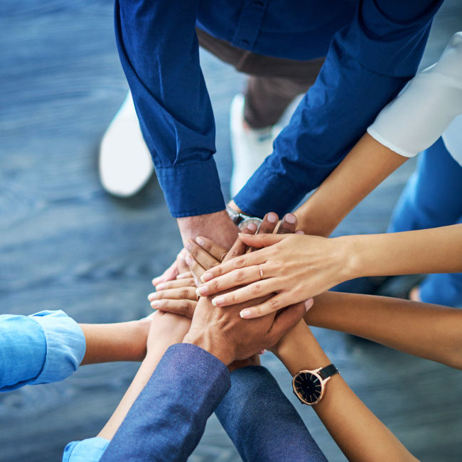 Join with hands
